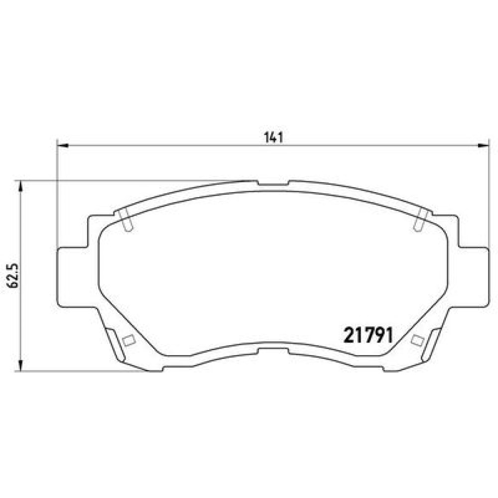 Комплект гальмівних колодок з 4 шт. дисків BREMBO p83027