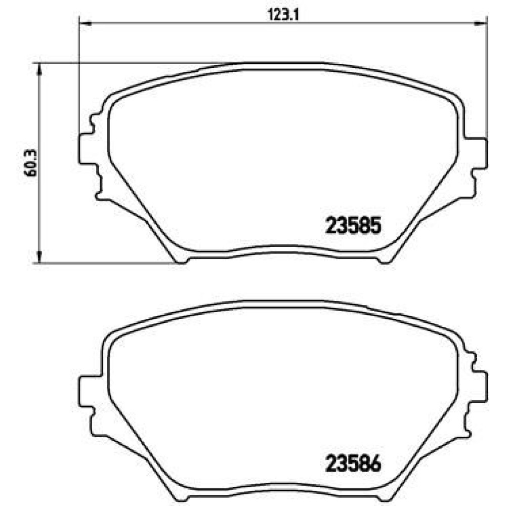 Тормозные колодки передние BREMBO p83055