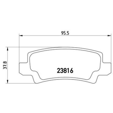 Комплект гальмівних колодок з 4 шт. дисків BREMBO p83065