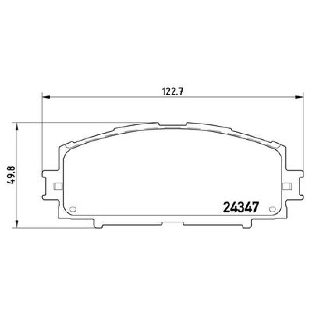 Комплект гальмівних колодок з 4 шт. дисків BREMBO p83086