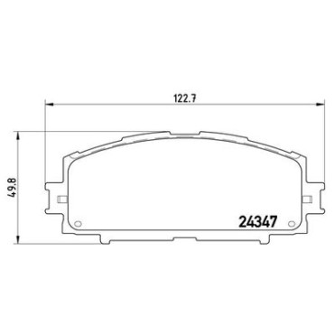 Комплект тормозных колодок из 4 шт. дисков BREMBO p83086