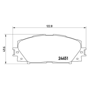 Комплект тормозных колодок из 4 шт. дисков BREMBO p83106