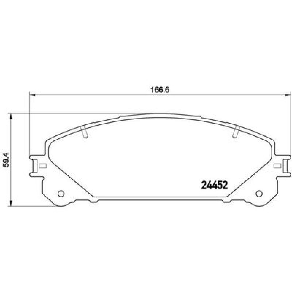 Комплект гальмівних колодок з 4 шт. дисків BREMBO p83145