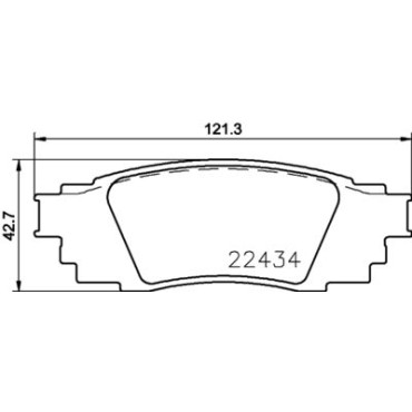 Тормозные колодки задние BREMBO p83160
