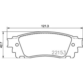 Гальмівні колодки задні BREMBO p83166
