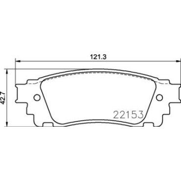 Тормозные колодки задние BREMBO p83166