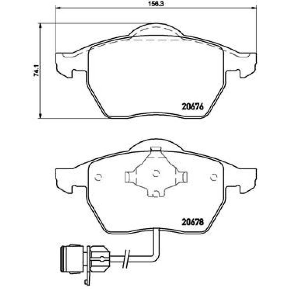 Комплект тормозных колодок из 4 шт. дисков BREMBO p85026