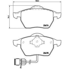Комплект тормозных колодок из 4 шт. дисков BREMBO p85026