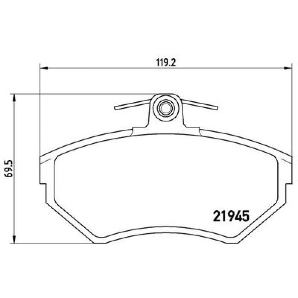 Комплект тормозных колодок из 4 шт. дисков BREMBO p85032