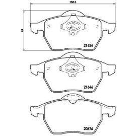 Комплект тормозных колодок из 4 шт. дисков BREMBO p85036