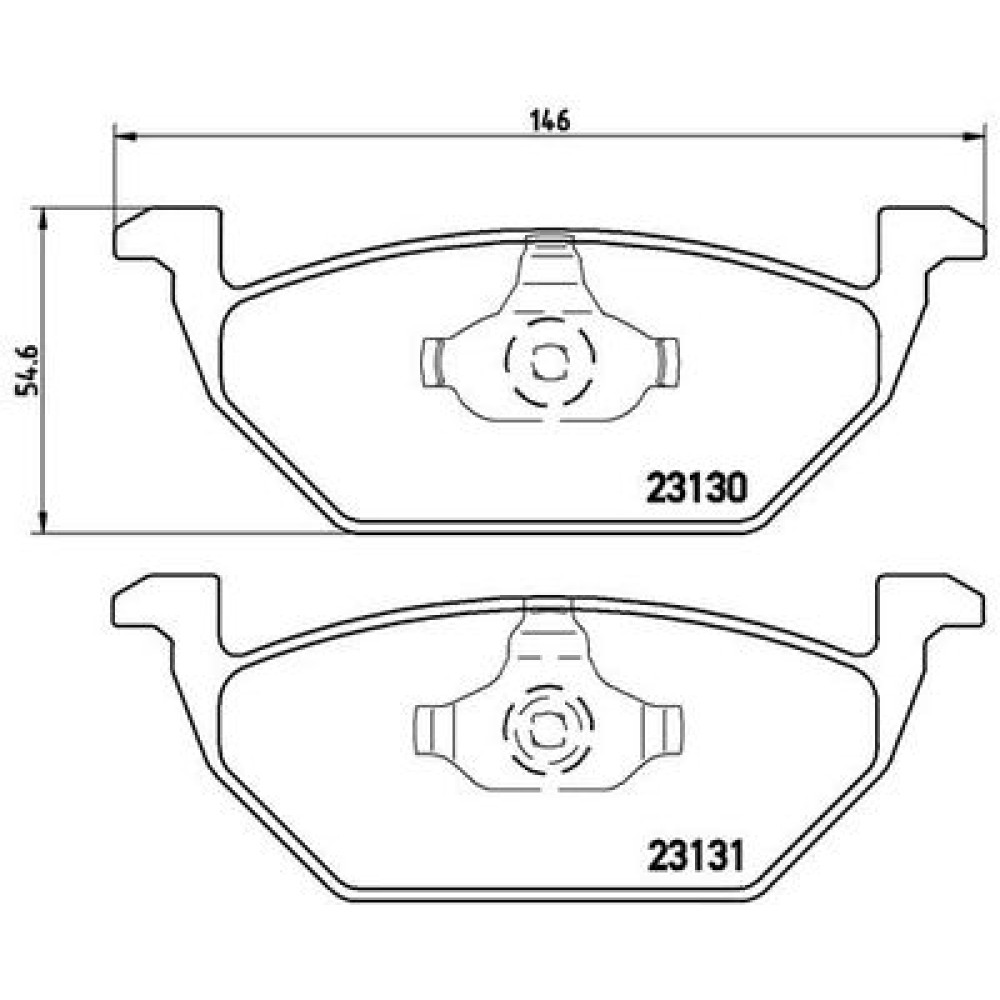 Комплект гальмівних колодок з 4 шт. дисків BREMBO p85041x