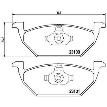 Комплект гальмівних колодок з 4 шт. дисків BREMBO p85041x