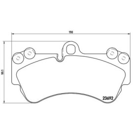Гальмівні колодки BREMBO p85069