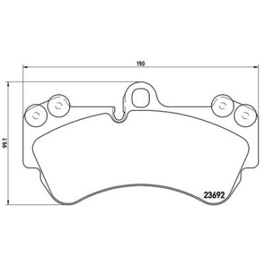 Тормозные колодки BREMBO p85069