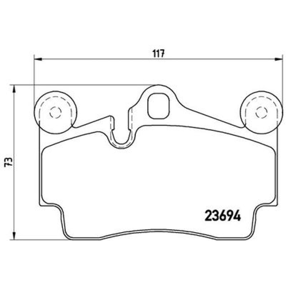 Тормозные колодки задние BREMBO p85070