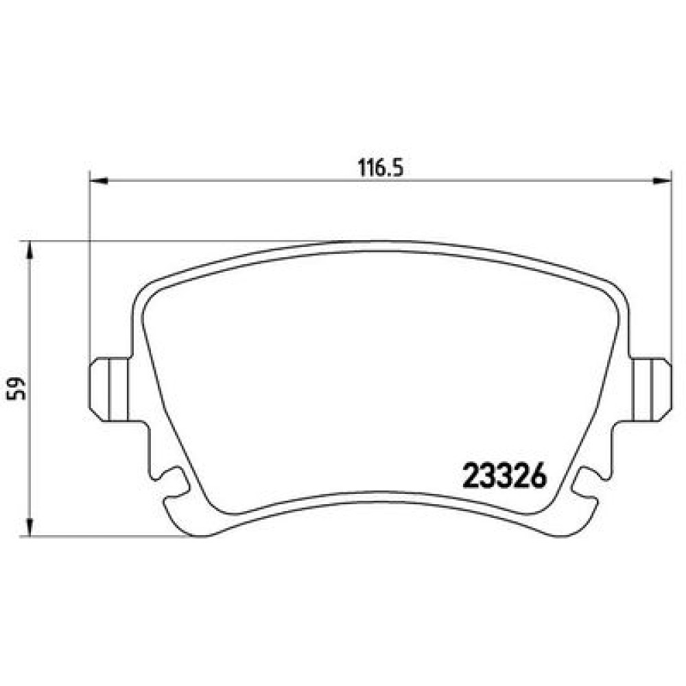 Гальмівні колодки задні з датчиком BREMBO p85083