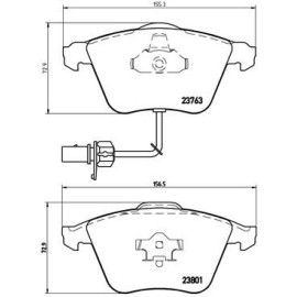 BOSCH 0986424855 Дисковi колодки переднi BOSCH 0986424855