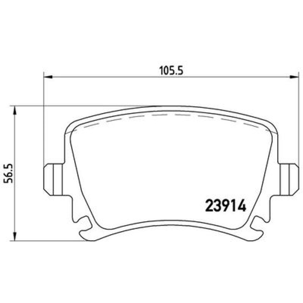 Комплект гальмівних колодок з 4 шт. дисків BREMBO p85095