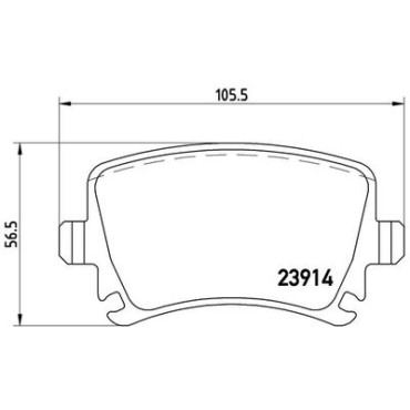 Комплект тормозных колодок из 4 шт. дисков BREMBO p85095