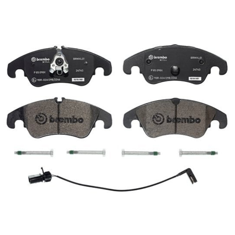 Комплект гальмівних колодок з 4 шт. дисків BREMBO p85098x