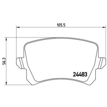 Комплект тормозных колодок из 4 шт. дисков BREMBO p85109x