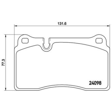 Комплект гальмівних колодок з 4 шт. дисків BREMBO p85110