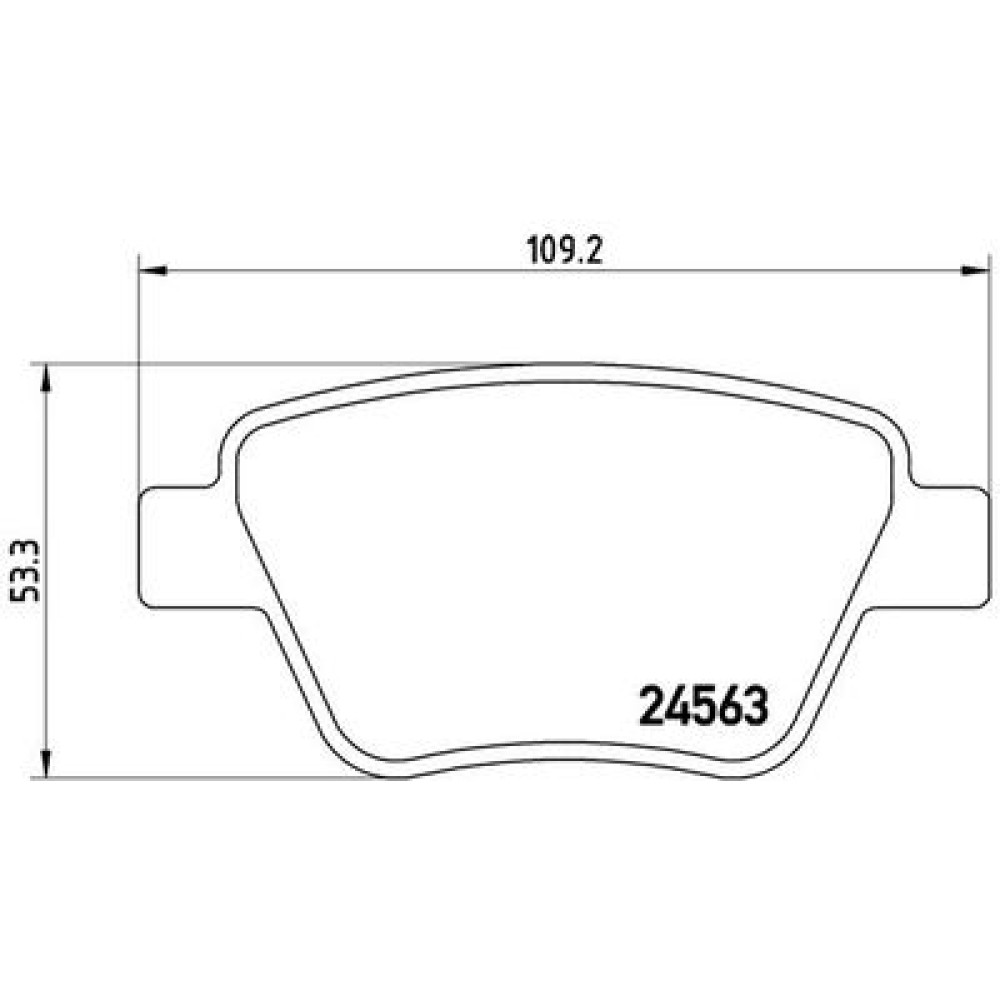 Тормозные колодки задние BREMBO p85114