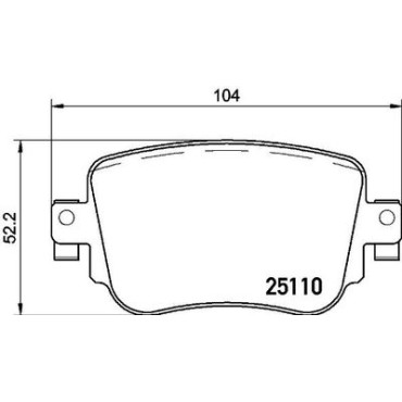 Гальмівні колодки задні BREMBO p85135