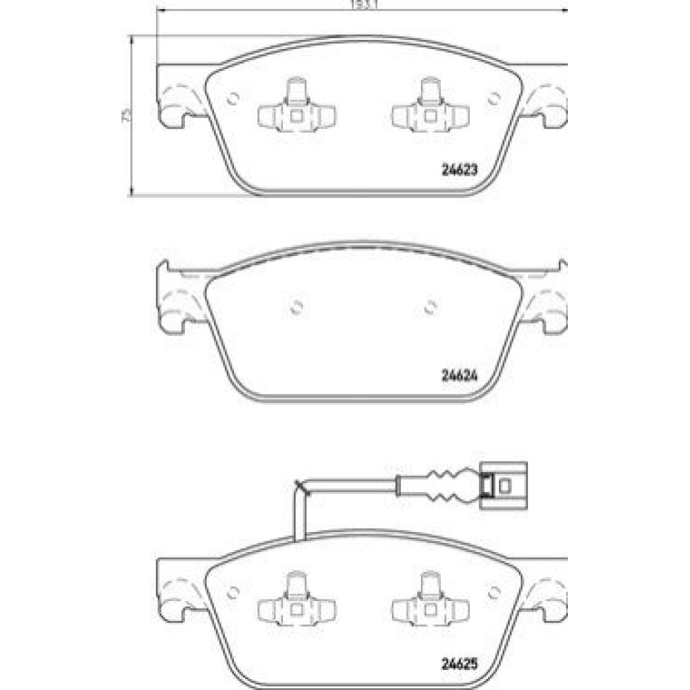 Тормозные колодки BREMBO p85141