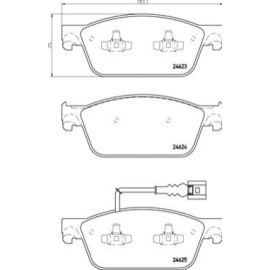 Тормозные колодки BREMBO p85141