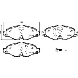 Гальмівні колодки BREMBO p85147