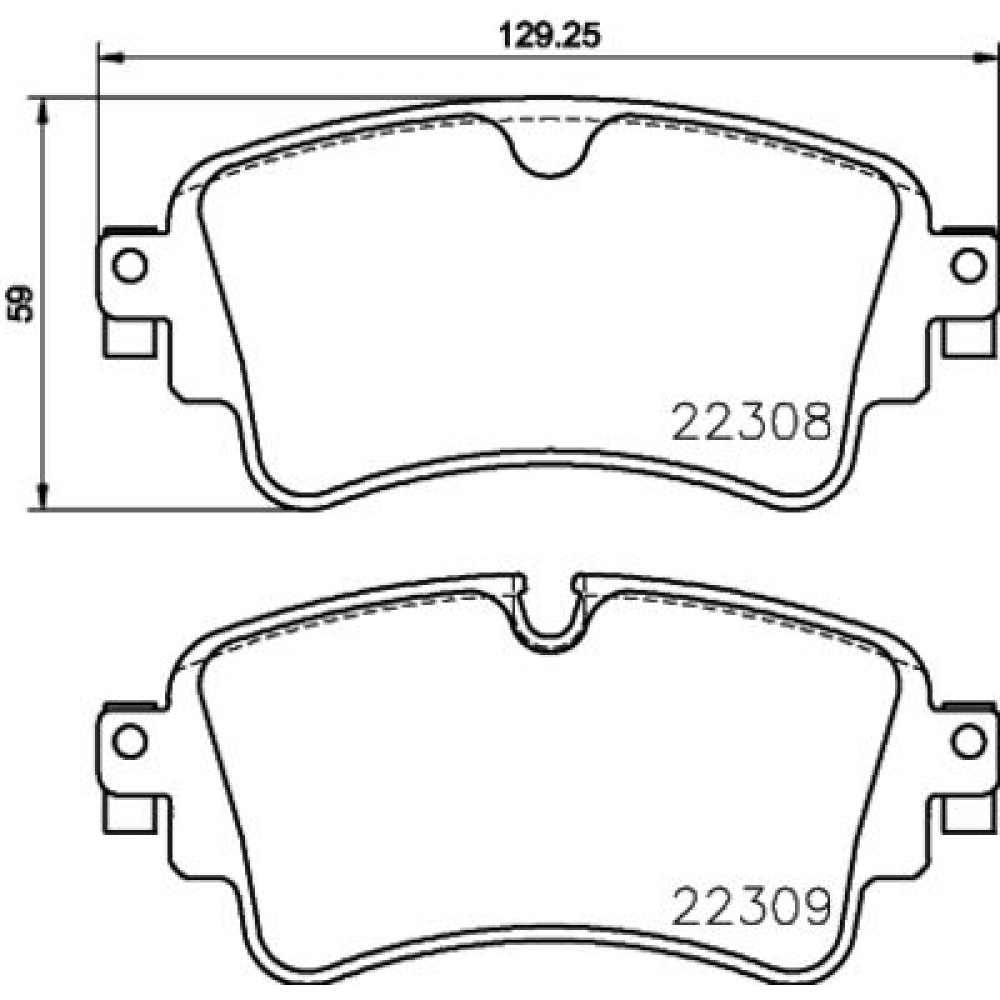 Тормозные колодки задние BREMBO p85154