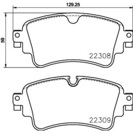 Тормозные колодки задние BREMBO p85154