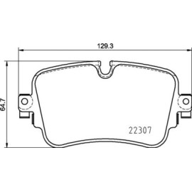 BREMBO p85161 Гальмівні колодки задні BREMBO p85161