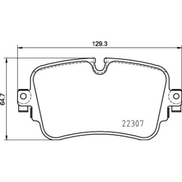 Тормозные колодки задние BREMBO p85161