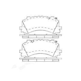 BREMBO p85170 Гальмівні колодки передні BREMBO p85170