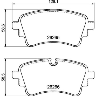 Тормозные колодки задние BREMBO p85185