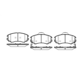 Тормозные колодки передние WOKING p853302