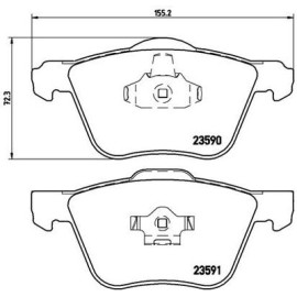 BREMBO p86022 Комплект тормозных колодок из 4 шт. дисков BREMBO p86022