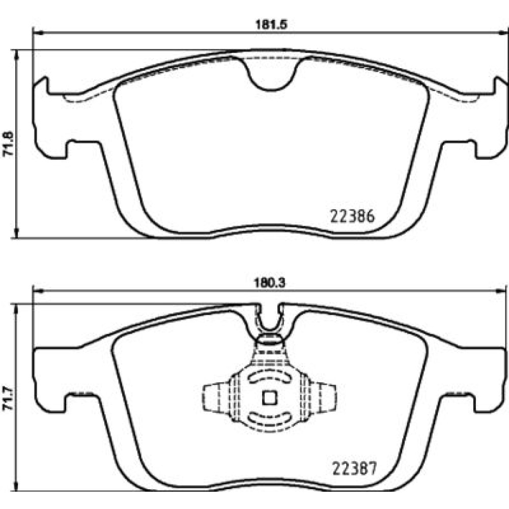 Тормозные колодки передние BREMBO p86026