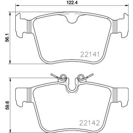 Комплект гальмівних колодок BREMBO p86029