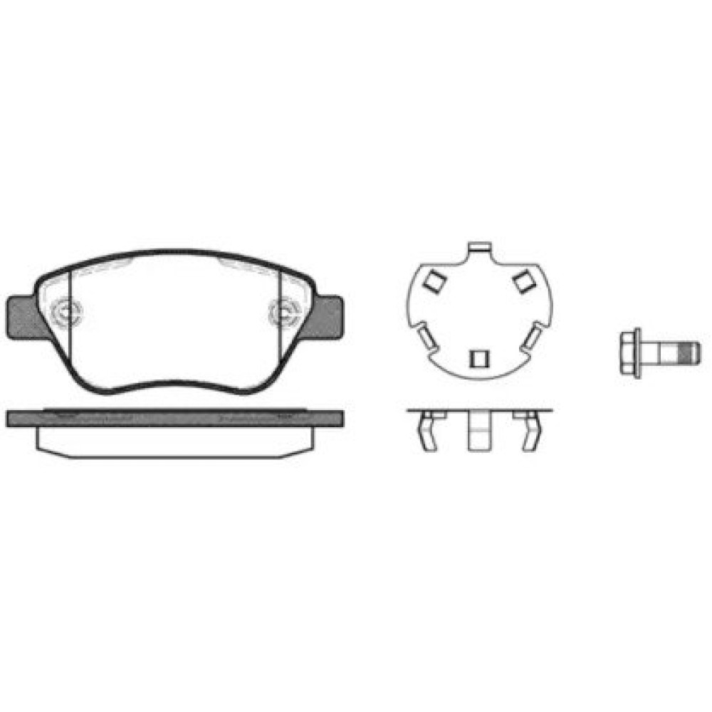 Тормозные колодки передние с датчиком WOKING p958330