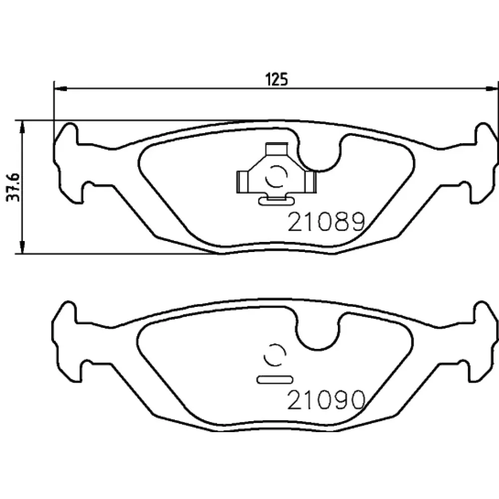 Тормозные колодки дисковые Pagid t1040