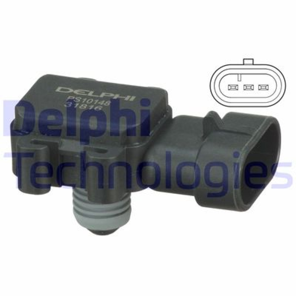 Датчик давления и темп. DELPHI ps10148