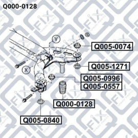 Відбійник заднього амортизатора Q-FIX q0000128