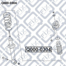 Пыльник заднего амортизатора Q-FIX q0000304