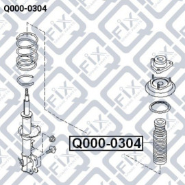 Пыльник заднего амортизатора Q-FIX q0000304