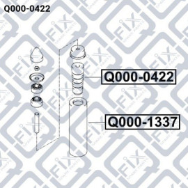 Відбійник заднього амортизатора Q-FIX q0000422