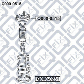 Опора амортизатора заднього Q-FIX q0000515
