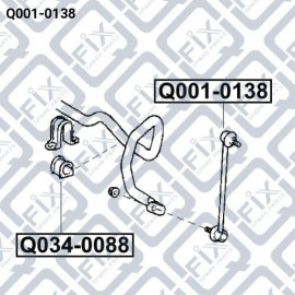 Втулка переднього стабілізатора Q-FIX q0010138